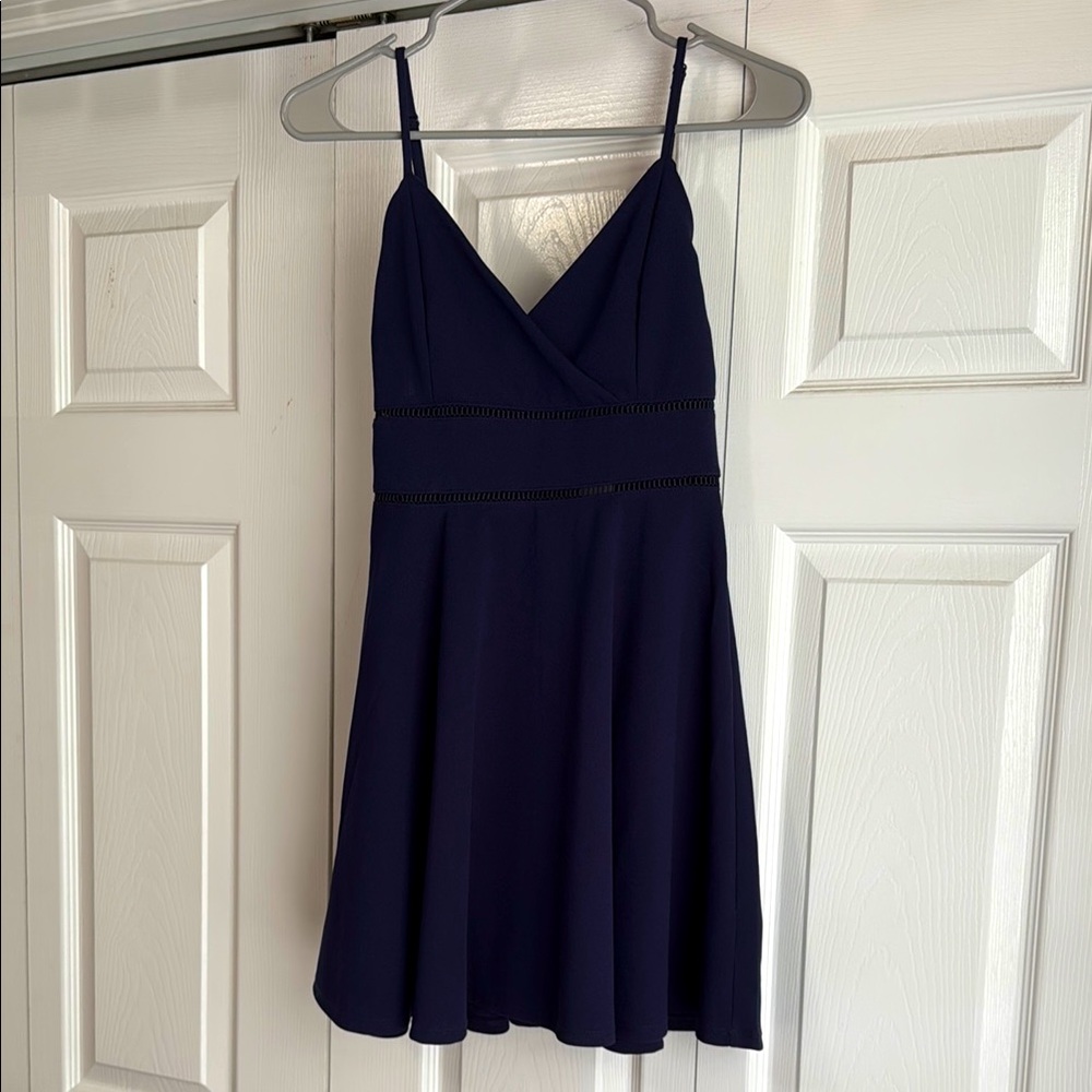 Elegant Navy Blue Dress